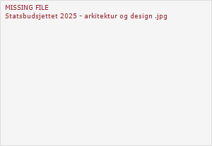 Statsbudsjettet 2025 - arkitektur og design Statsbudsjettet 2025 - arkitektur og design